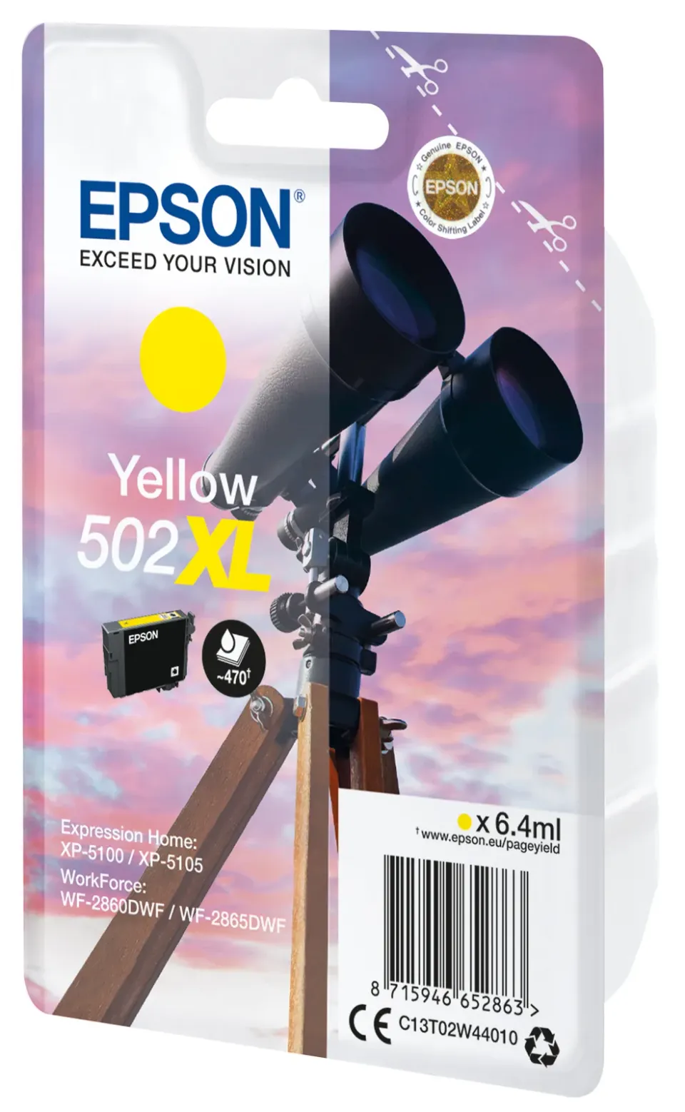 EPSON cartridge T02W4 yellow XL (dalekohled)