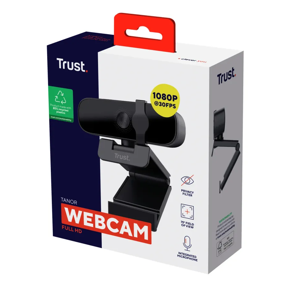 TRUST webkamera TANOR FULL HD WEBCAM