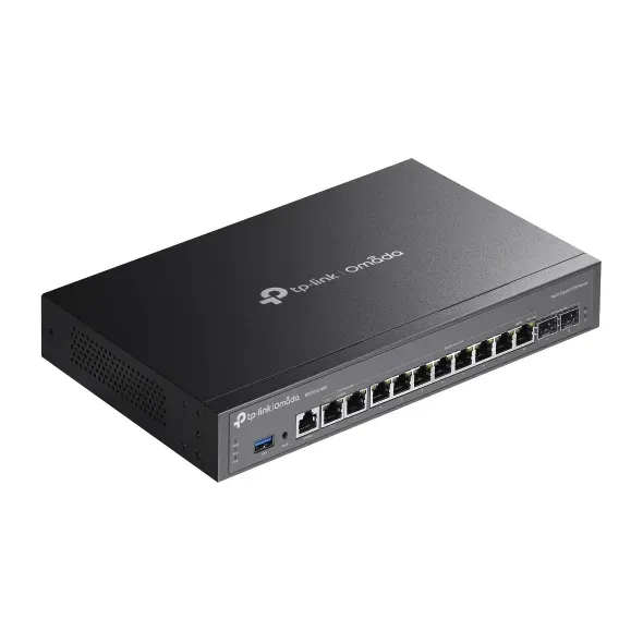 TP-Link ER7412-M2 Omada Multi-Gigabit VPN Router, 2x 2.5G porty, 8x 1G porty + 2