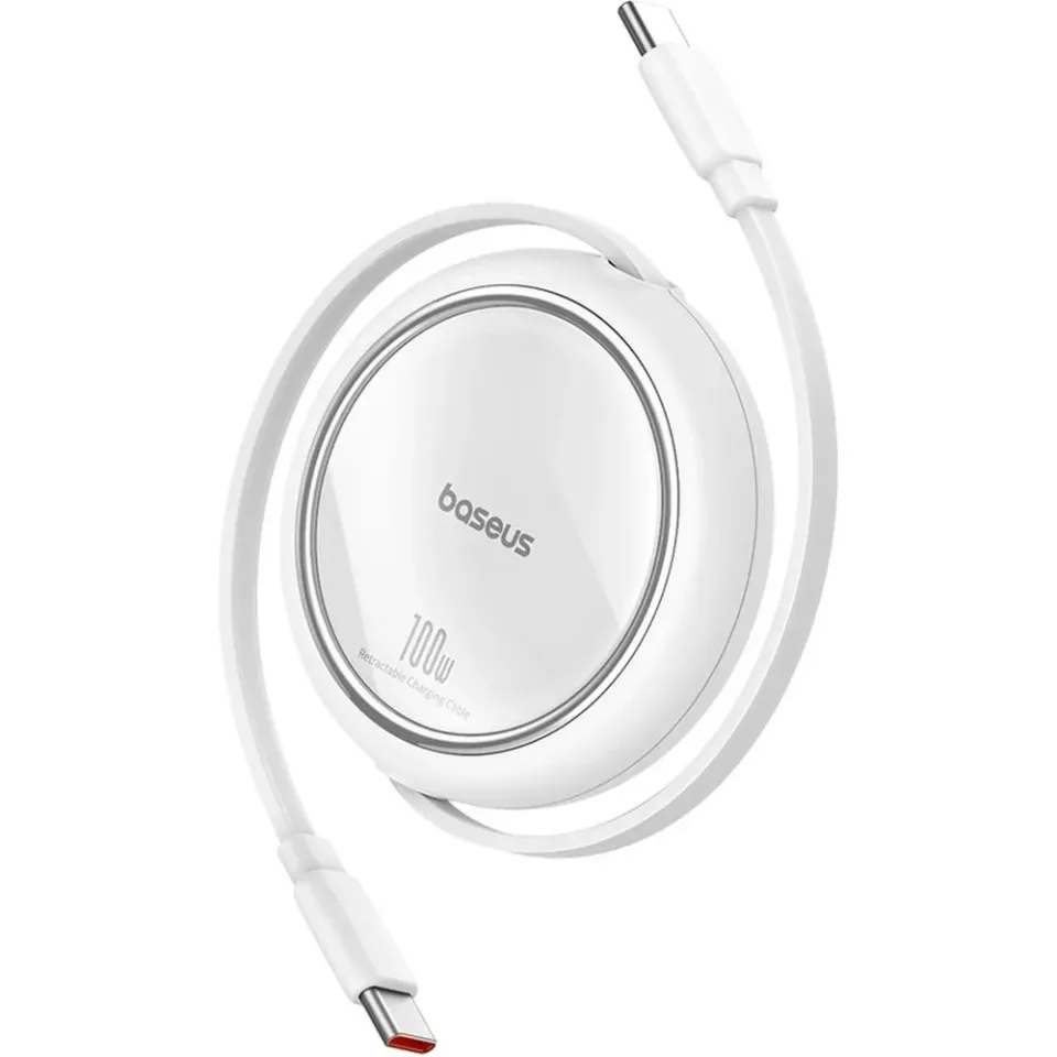 Baseus Datový kabel Free2Draw mini USB-C/USB-C 1m 100W bílý