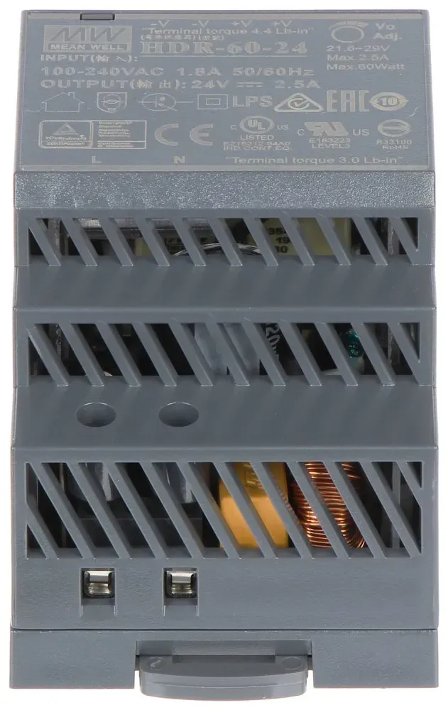 Hikvision DS-KAW60-2N - DIN zdroj 24VDC pro DS-KAD706/706-S/704