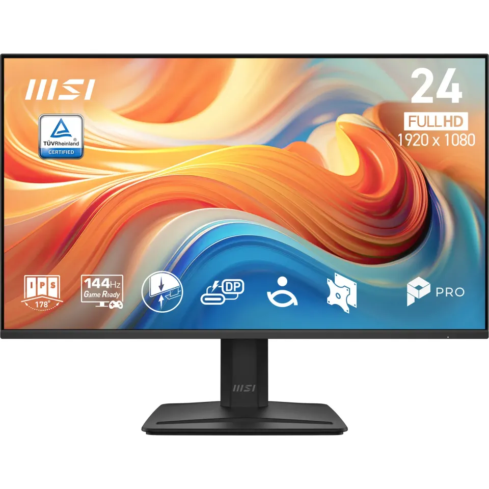 MSI monitor PRO MP242 E14C 23,8" IPS/FHD/144Hz/1ms/HDMI/USB-C/černá