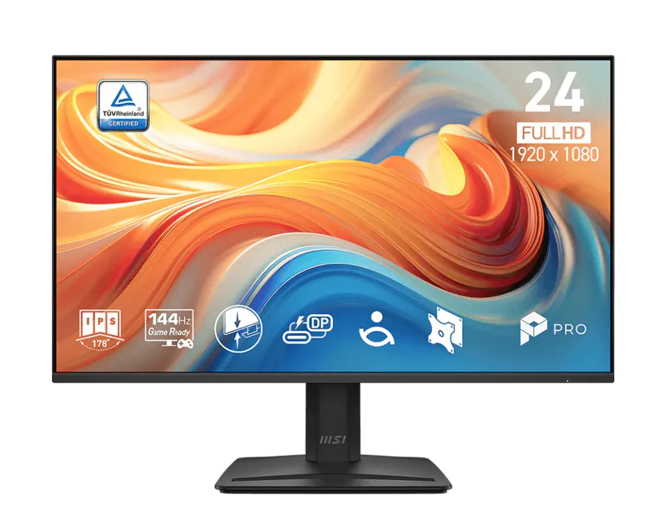 MSI monitor PRO MP242 E14C 23,8" IPS/FHD/144Hz/1ms/HDMI/USB-C/černá