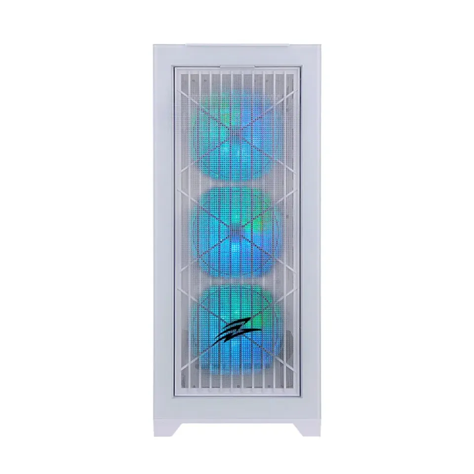 EVOLVEO Ptero Q2W+, Počítačová skříň 2x čelní panel - sklo /mřížka, 4x vent, cas