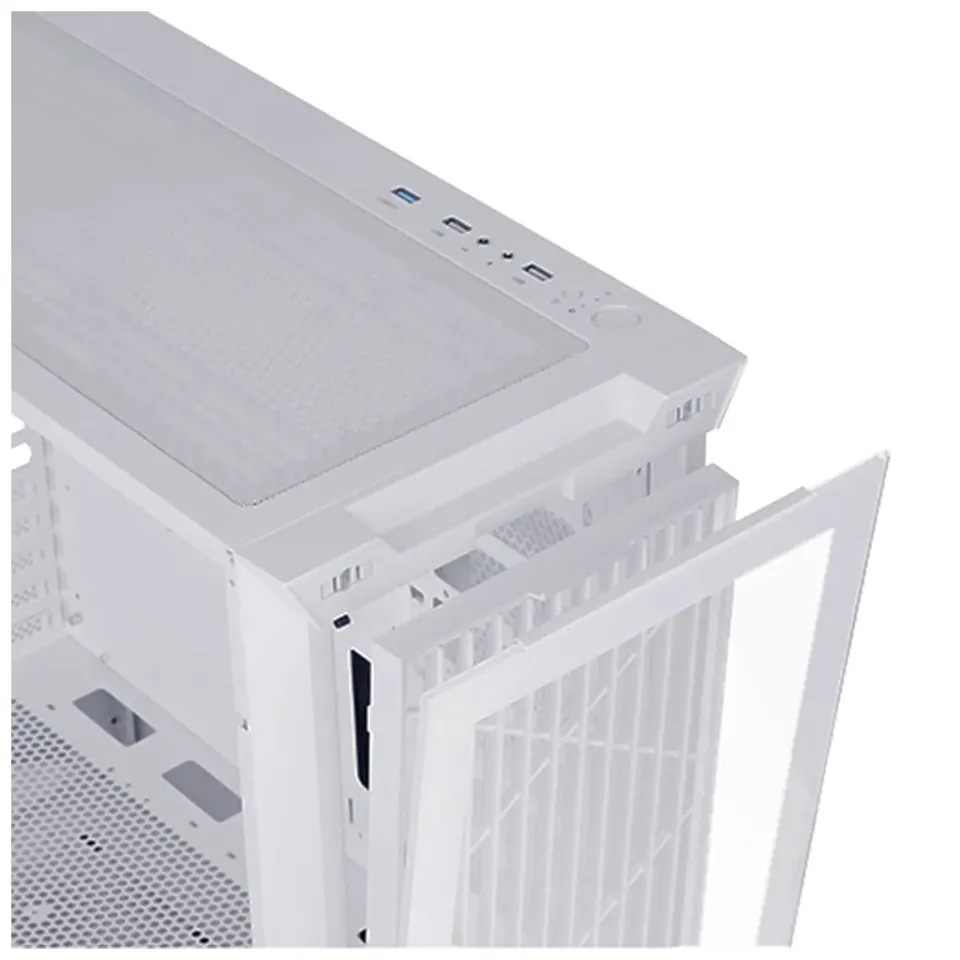 EVOLVEO Ptero Q2W+, Počítačová skříň 2x čelní panel - sklo /mřížka, 4x vent, cas