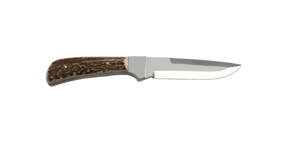 Lovecký nůž LES úzký - 398 materiál držadla - střenky paroh