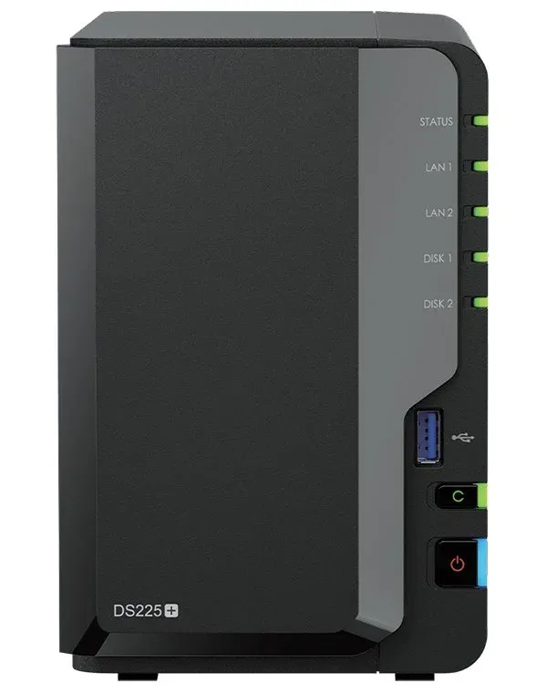 SYNOLOGY DS225+ Disc Station datové úložiště (pro 2x HDD, CPU max 2.7GHz, 2GB DDR4, NAS, DS225plus)