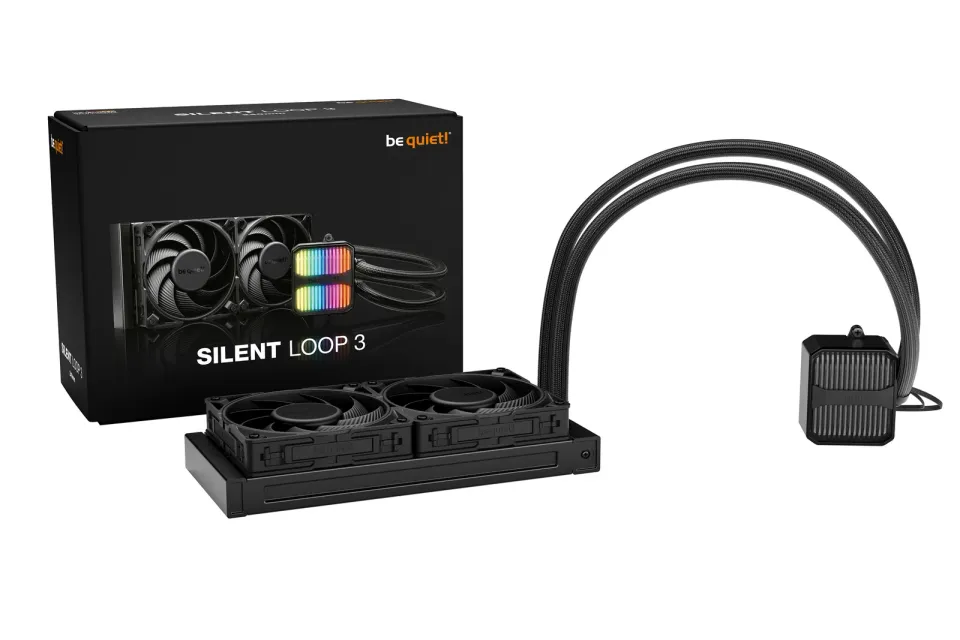 Be quiet! vodní chladič CPU Silent Loop 3 ARGB 240mm / 2x120mm PWM fan / Intel i AMD / černý