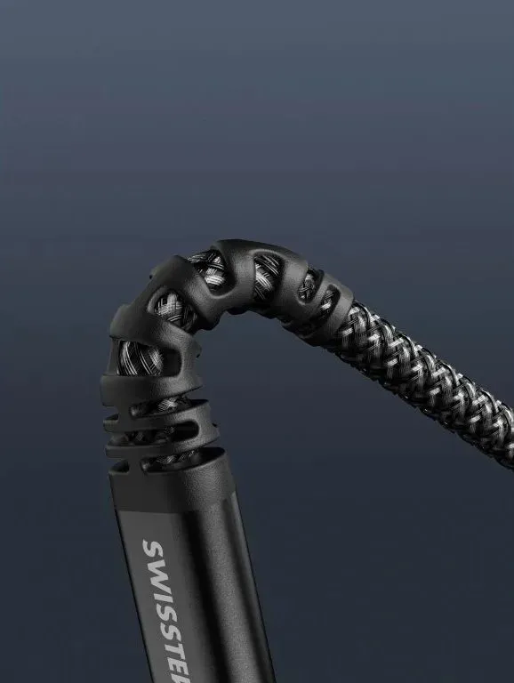 Swissten datový kabel ARAMID REINFORCED - USB-C / lightning 1,5 m antracit