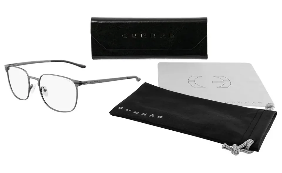 GUNNAR kancelářske/herní brýle MONTEREY GUNMETAL čirá skla BLF 35 GUNNAR focus