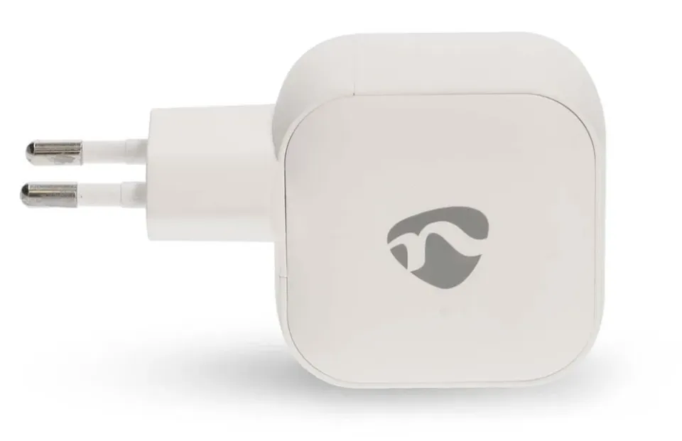 NEDIS síťová nabíječka/ 45 W/ PD 3.0/ rychlé nabíjení/ 2.25 / 3.0 A/ 2x USB-C/ bílá
