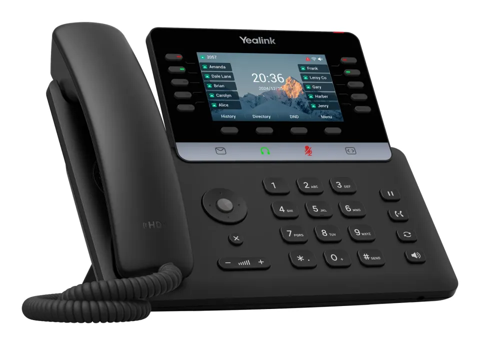 Yealink SIP-T74U SIP telefon, PoE, 16 SIP účtů, 4,3" bar. LCD, GigE, 2x USB