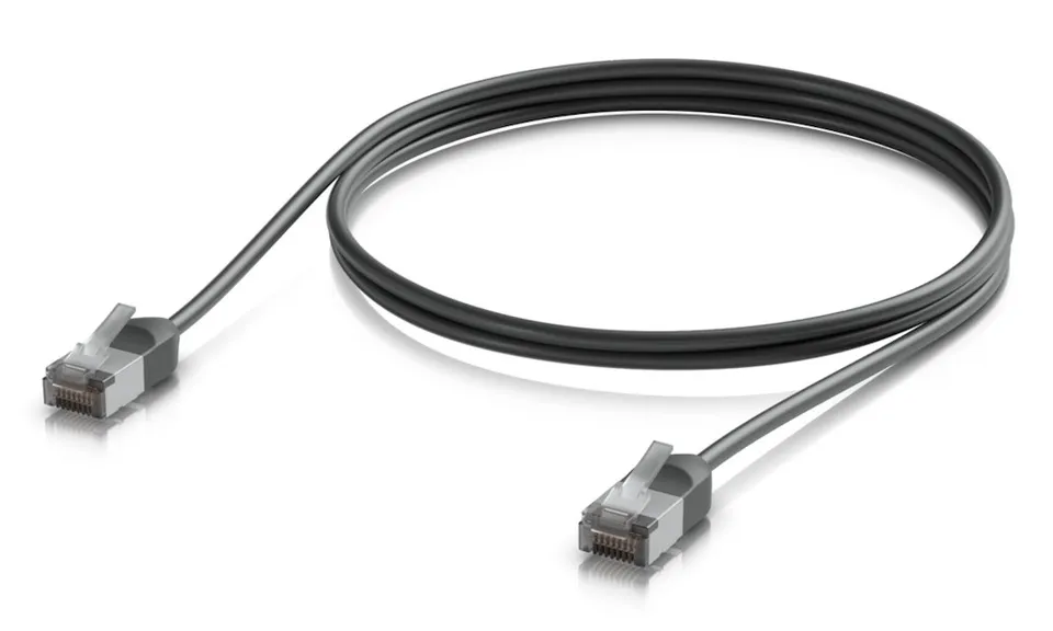 Ubiquiti UniFi Premium Patch Cable Outdoor 1m - Patch kabel, Cat6a, venkovní, černý, 1m
