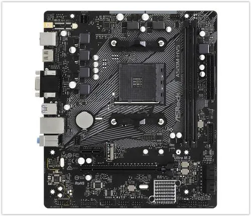 ASROCK A520M-HVS (AM4, amd A520, mATX, 2xDDR4 4733+, VGA+HDMI)