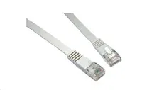 Solarix Patch kabel plochý CAT6 UTP LSOH 1m šedý non-snag-proof C6-111GY-1MB