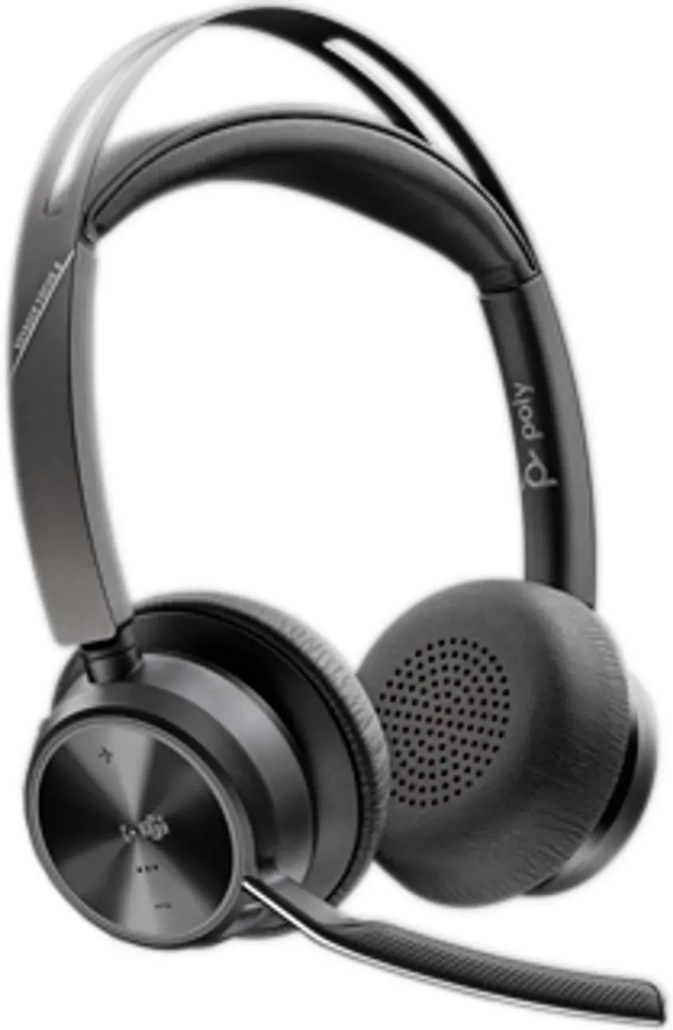 Poly Voyager Focus 2 MS Teams bezdrátová náhlavní souprava, USB-A/C adaptér, stereo