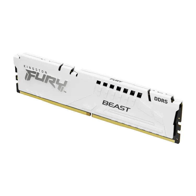 KINGSTON 64GB 5600MT/s DDR5 CL40 DIMM (Kit of 2) FURY Beast White XMP (KF556C40BWK2-64)