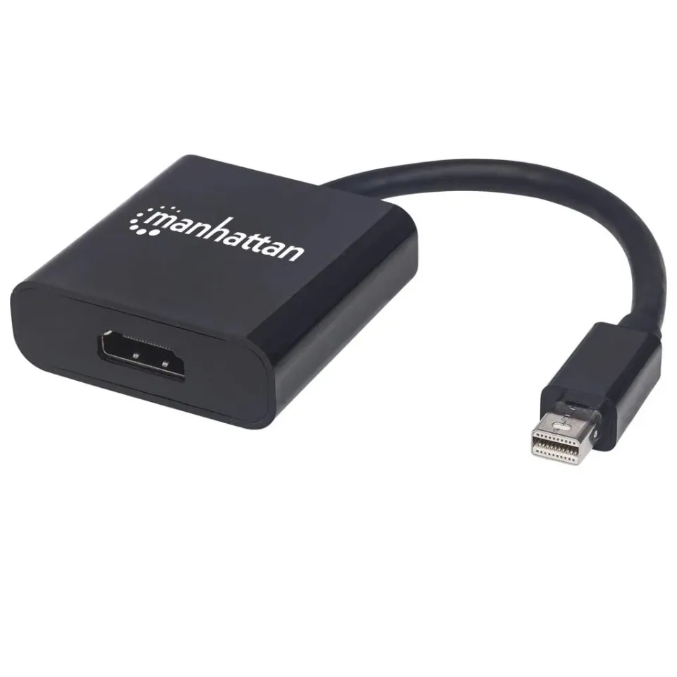 MANHATTAN Adapter mini DP na HDMI, aktivní, černá