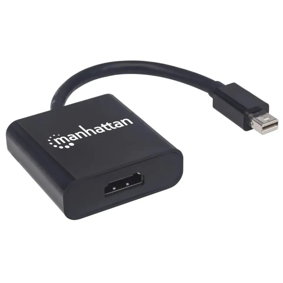 MANHATTAN Adapter mini DP na HDMI, aktivní, černá