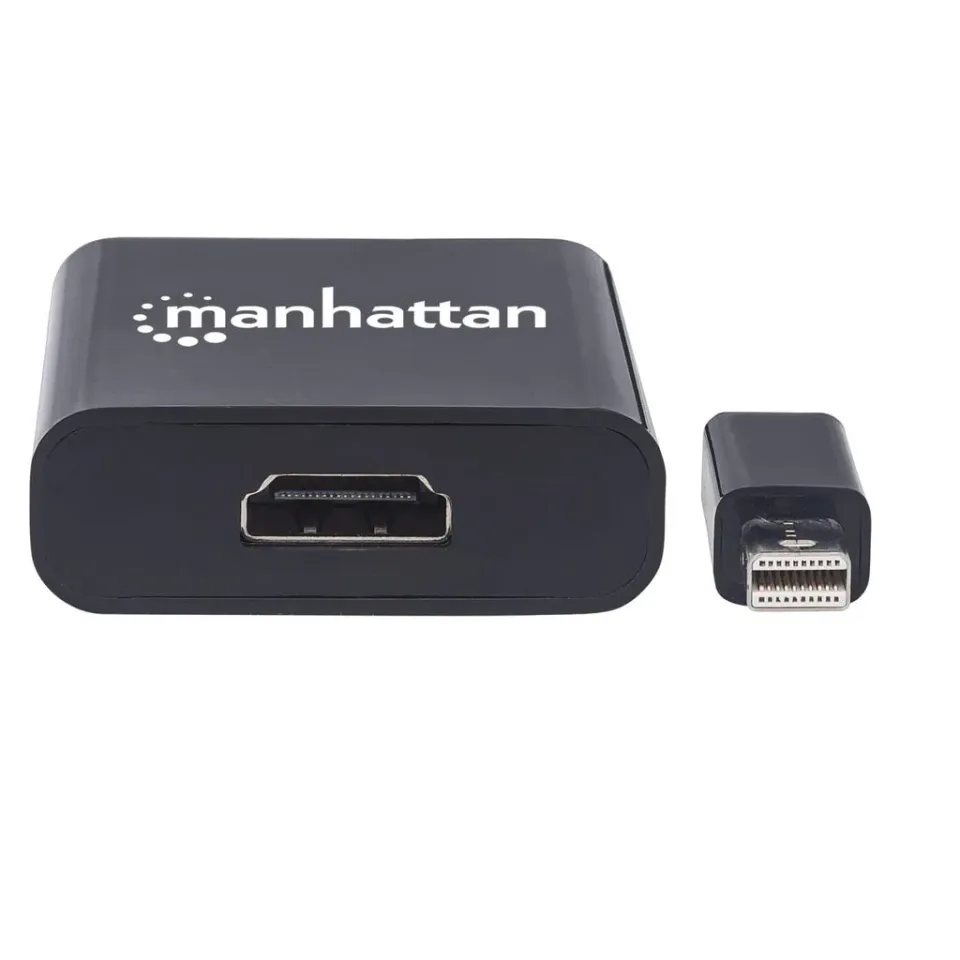 MANHATTAN Adapter mini DP na HDMI, aktivní, černá