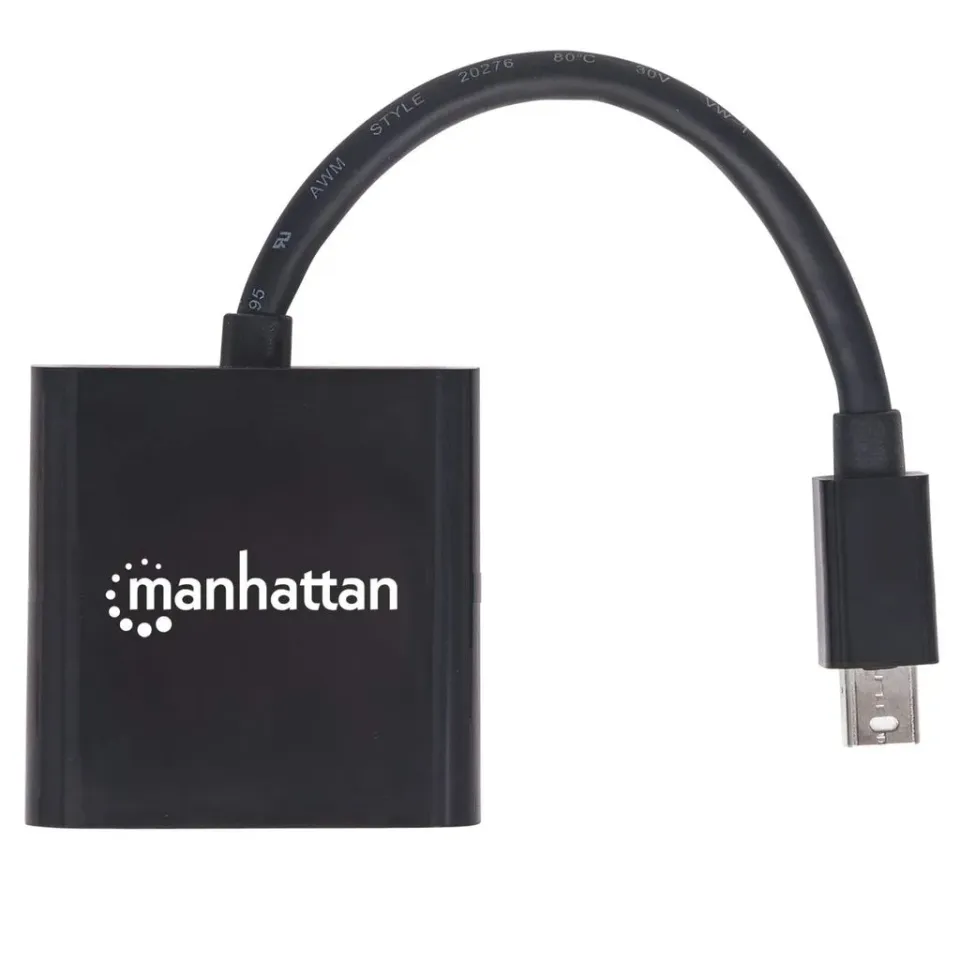 MANHATTAN Adapter mini DP na HDMI, aktivní, černá