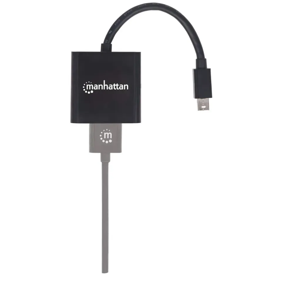 MANHATTAN Adapter mini DP na HDMI, aktivní, černá