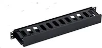 TRITON 19" vyvazovací panel 1U plastový, černý
