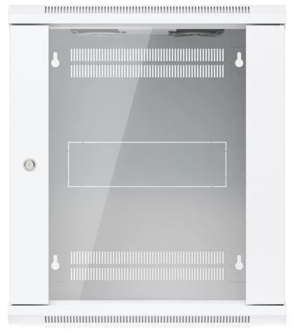 Ubiquiti UniFi 12U Rack Cabinet Wall 450 Glass - Nástěnný rozvaděč, výška 12U, ventilátory, prosklené dveře
