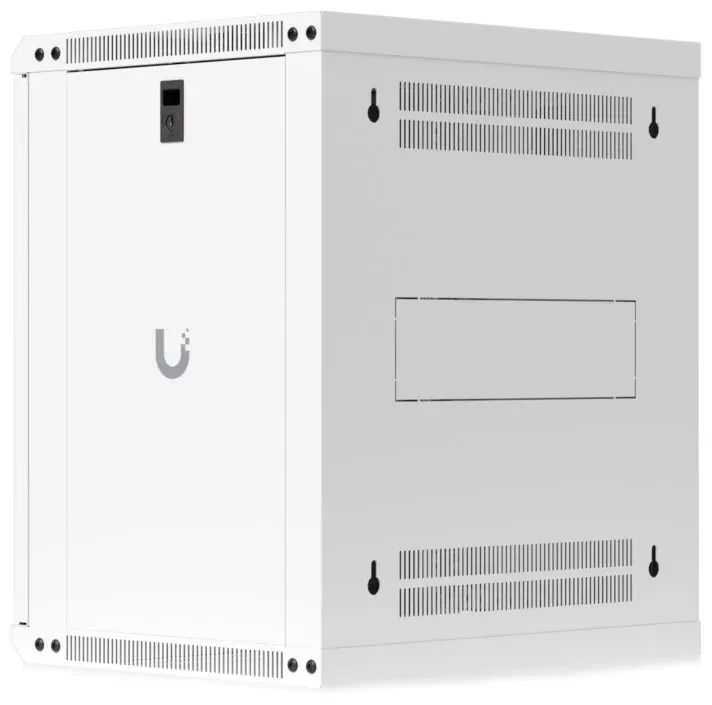 Ubiquiti UniFi 12U Rack Cabinet Wall 450 Glass - Nástěnný rozvaděč, výška 12U, ventilátory, prosklené dveře