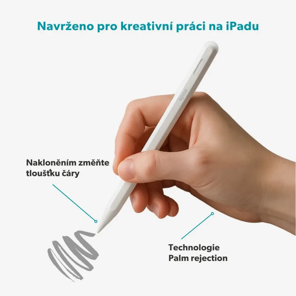 Epico UltraPen stylusové pero ES50 pro iPad - bílá