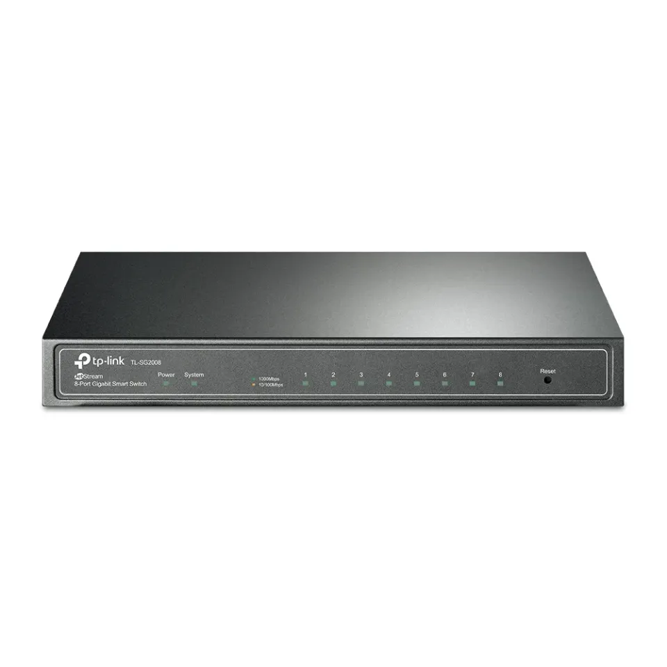 TP-Link TL-SG2008 - 8-Port Pure-Gigabit Desktop Smart Switch, OMADA SDN