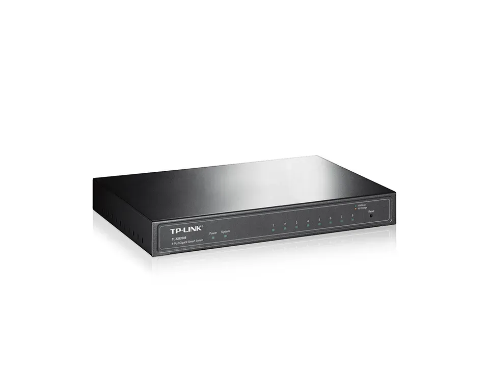 TP-Link TL-SG2008 - 8-Port Pure-Gigabit Desktop Smart Switch, OMADA SDN