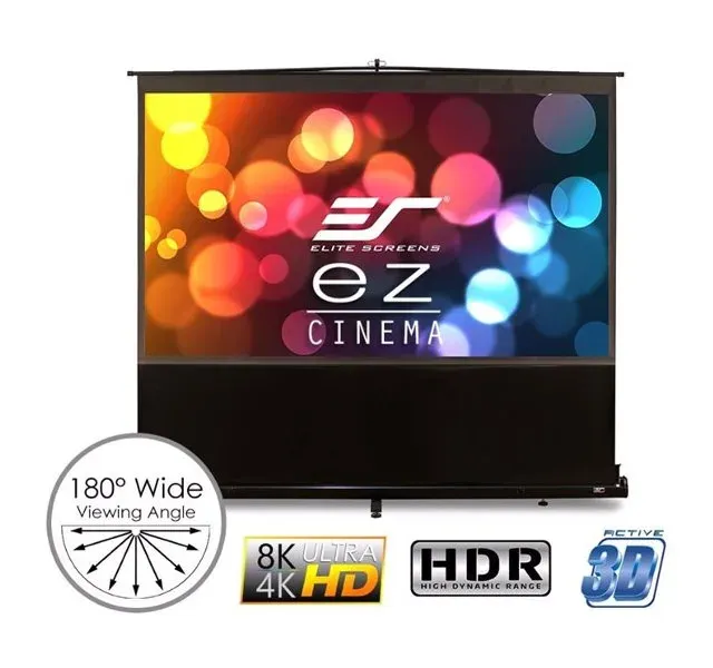 ELITE SCREENS plátno teleskopické od podlahy vzhůru 60" (152,4cm)/ 4:3/ 91,4×121,9cm/ gain 1.1/ case černý