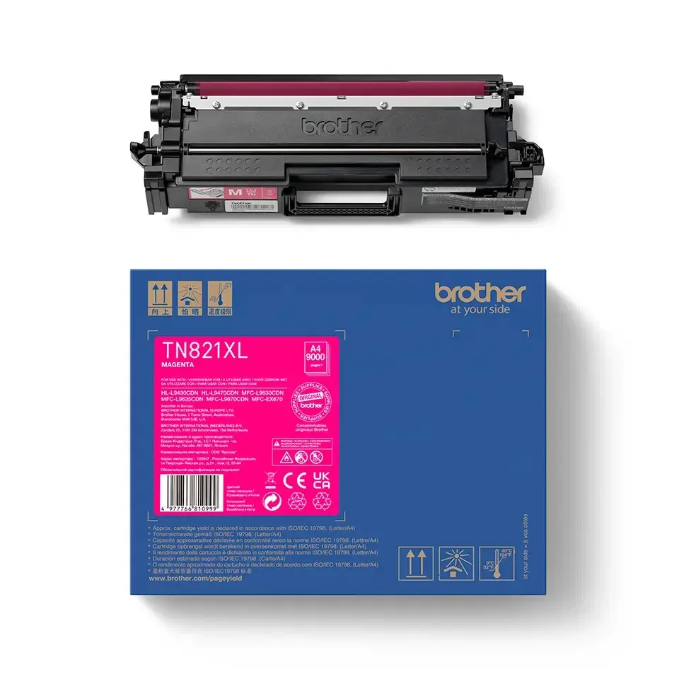 Brother - TN-821XLM, toner magenta (až 9 000 stran)
