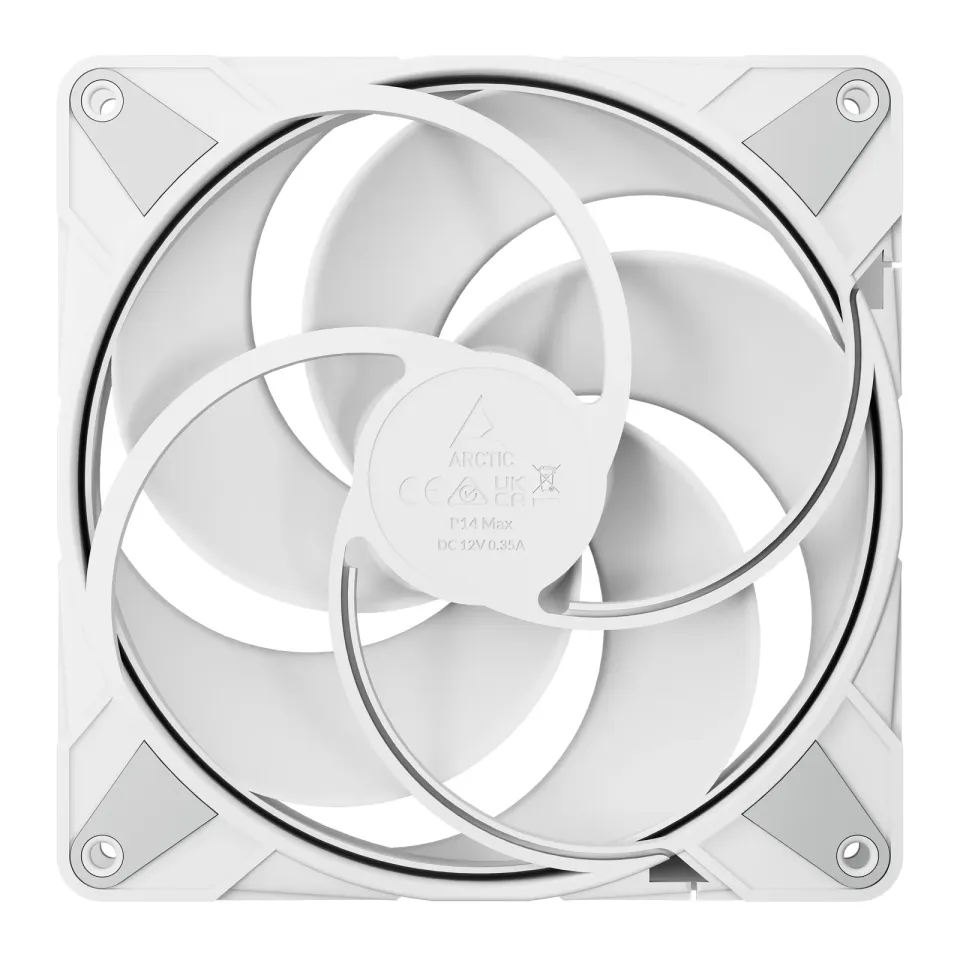 ARCTIC P14 Max (White) - 140mm Case Fan - fluid dynamic bearing - max 2800 RPM - PWM regulated