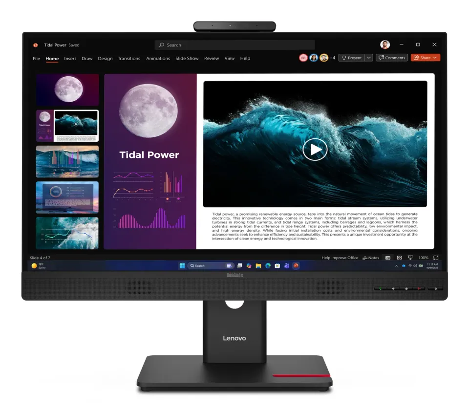 Lenovo LCD TIO27 G6 27" IPS/16:9/2560x1440/120 Hz/350cd/1000:1/6ms/Tiny support/