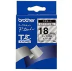 Brother - TZe-141, průsvitná / černá (18mm, laminovaná)
