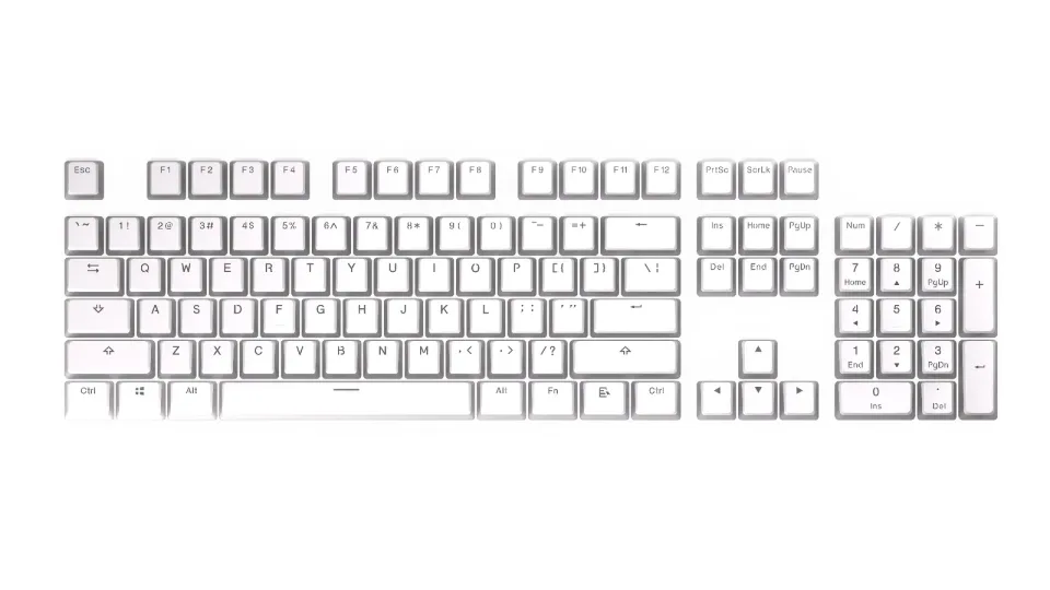 Endorfy set kláves PBT Pudding/104ks/bílá