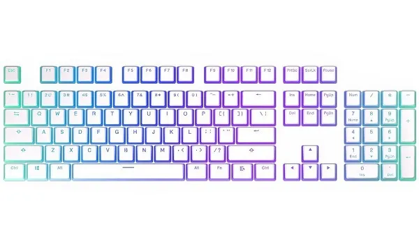 Endorfy set kláves PBT Pudding/104ks/bílá