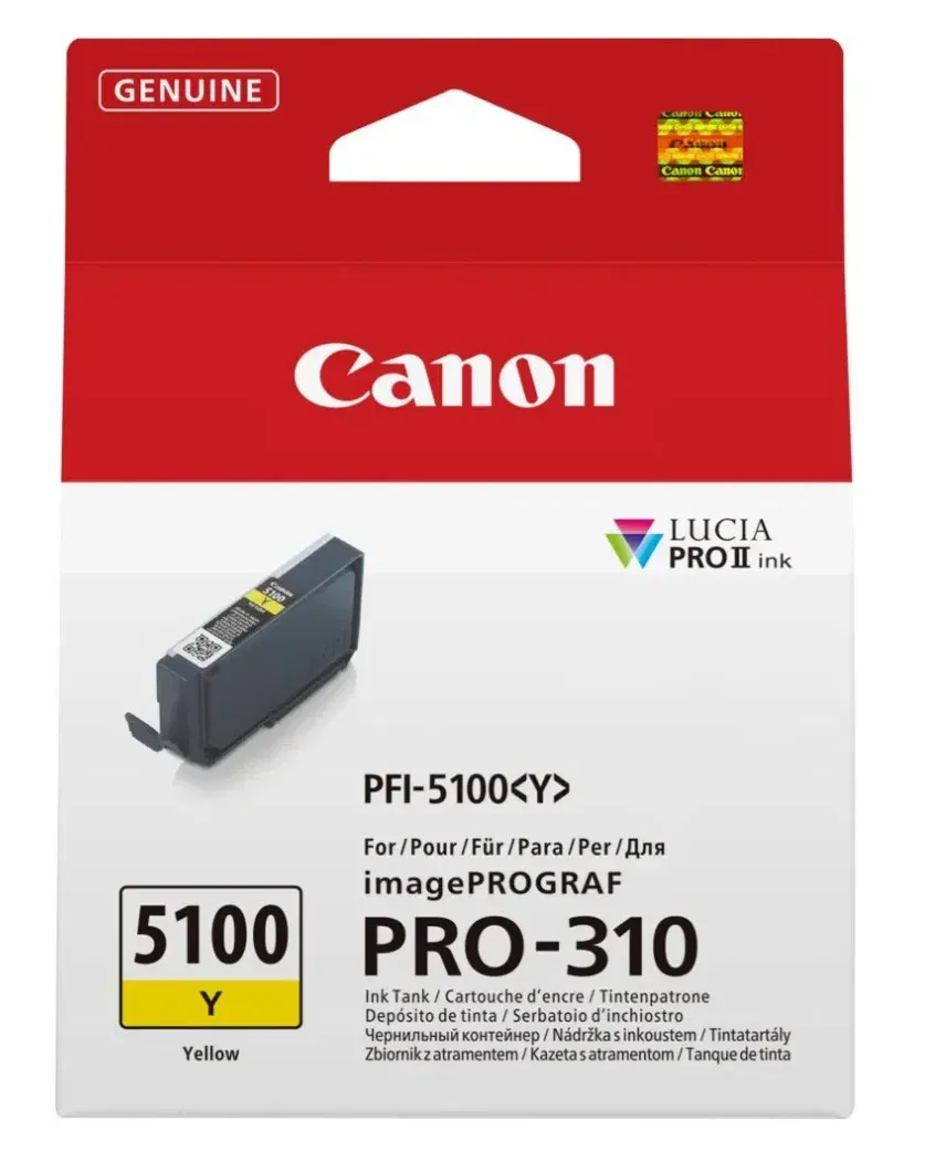 Canon cartridge PFI-5100Y Yellow cartridge pro ImagePROGRAF PRO-310