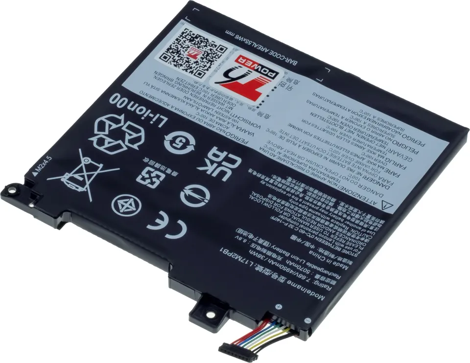 Baterie T6 Power pro Lenovo V330-14IKB, V330-14ARR, V130-14IKB, 4950mAh, 38Wh, 2cell, Li-pol