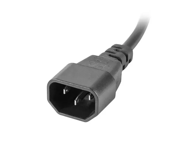 NAPÁJECÍ PANEL (PDU) 19" LANBERG 1U 10A 2m 10X IEC C13 ZÁSUVKA ČERNÁ C14