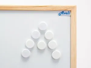 AVELI Set magnetů, bílá barva