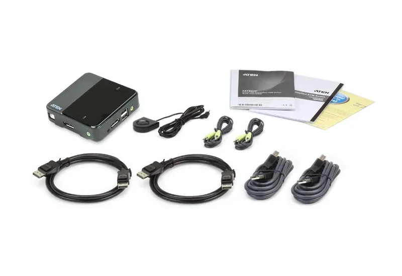 ATEN CS784H 4-portový USB 4K HDMI KVMP switch (kabely jsou součástí balení)