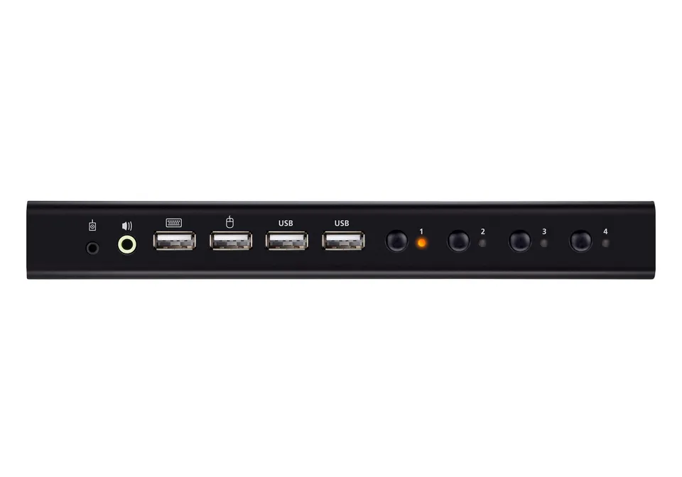 ATEN CS784H 4-portový USB 4K HDMI KVMP switch (kabely jsou součástí balení)