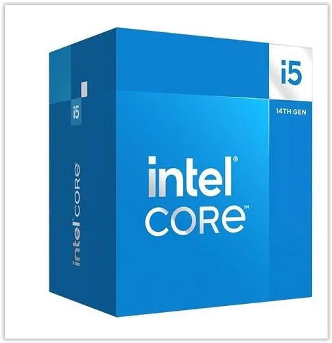 INTEL cpu CORE i5-14400 socket1700 Raptor Lake Refresh BOX 65W/148W 14.generace (od 3.5GHz do 4.7GHz, 10x jádro, 16x vlákno, 9/20MB cache, pro DDR4 do 3200, pro DDR5 do 4800) grafika, virtualizace