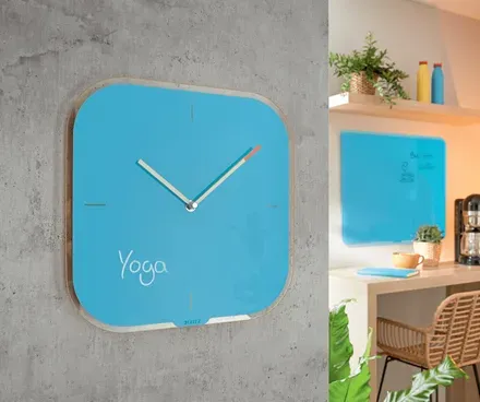 LEITZ Nástěnné hodiny Cosy, klidná modrá