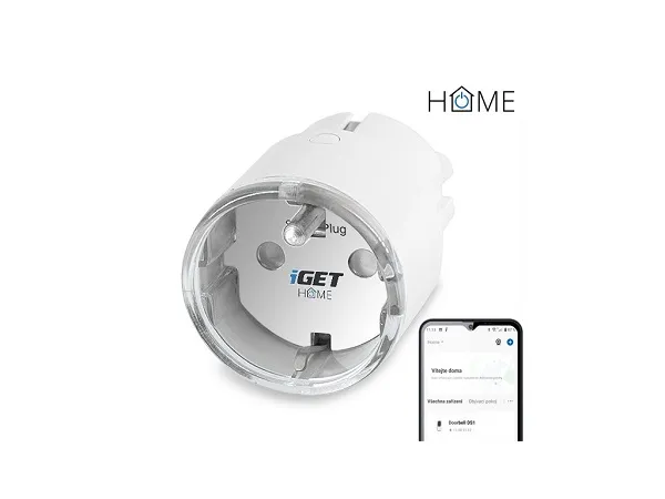 iGET HOME Power 1 - Wi-Fi zásuvka 230V s měřením spotřeby