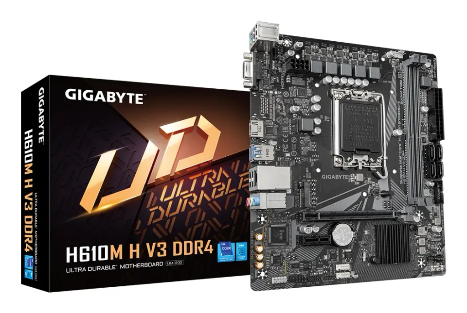 GIGABYTE MB Sc LGA1700 H610M H V3 DDR4, Intel H610, 2xDDR4, 1xHDMI, 1xVGA, mATX