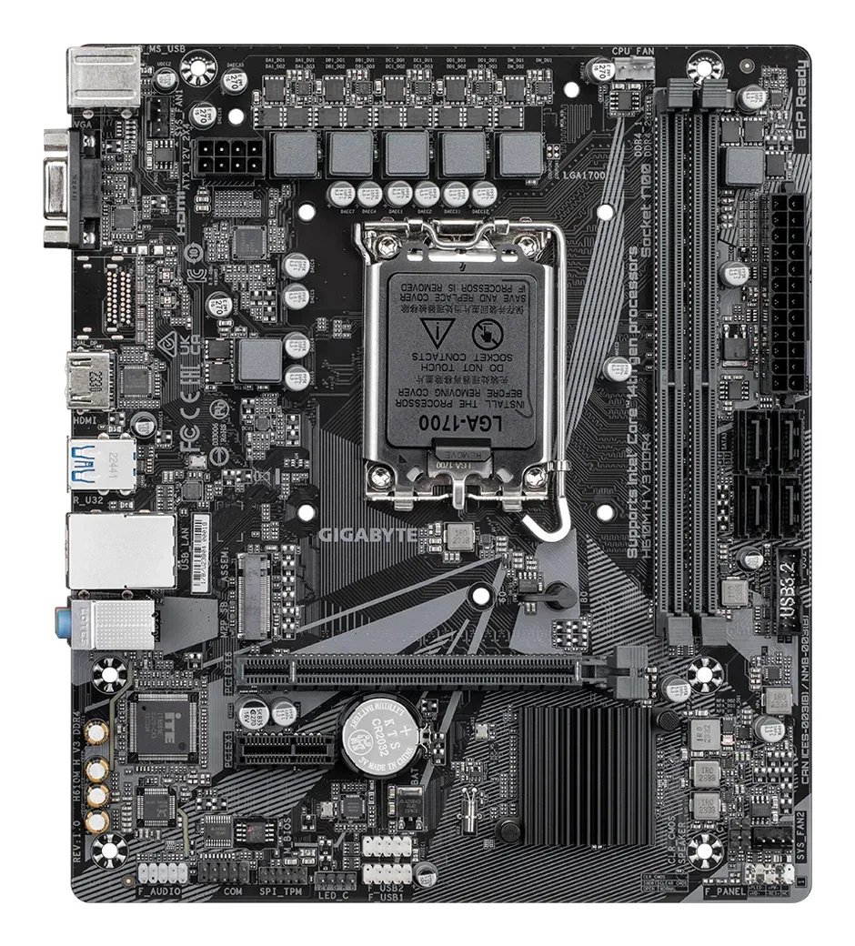 GIGABYTE MB Sc LGA1700 H610M H V3 DDR4, Intel H610, 2xDDR4, 1xHDMI, 1xVGA, mATX